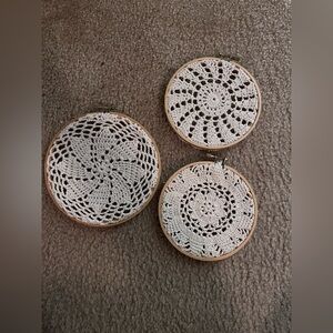 Handmade Crochet Wall Art Set